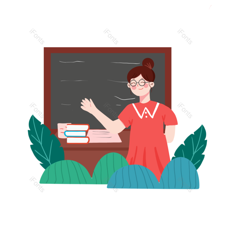 插画图片,教室元素,黑板PNG,培训免抠素材